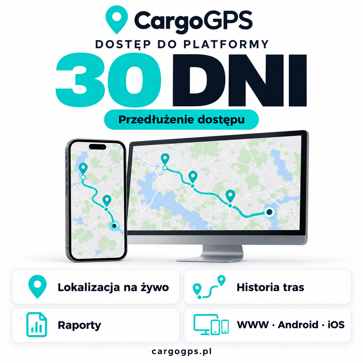 Przedłużenie dostępu do platformy CARGOGPS na 30 dni